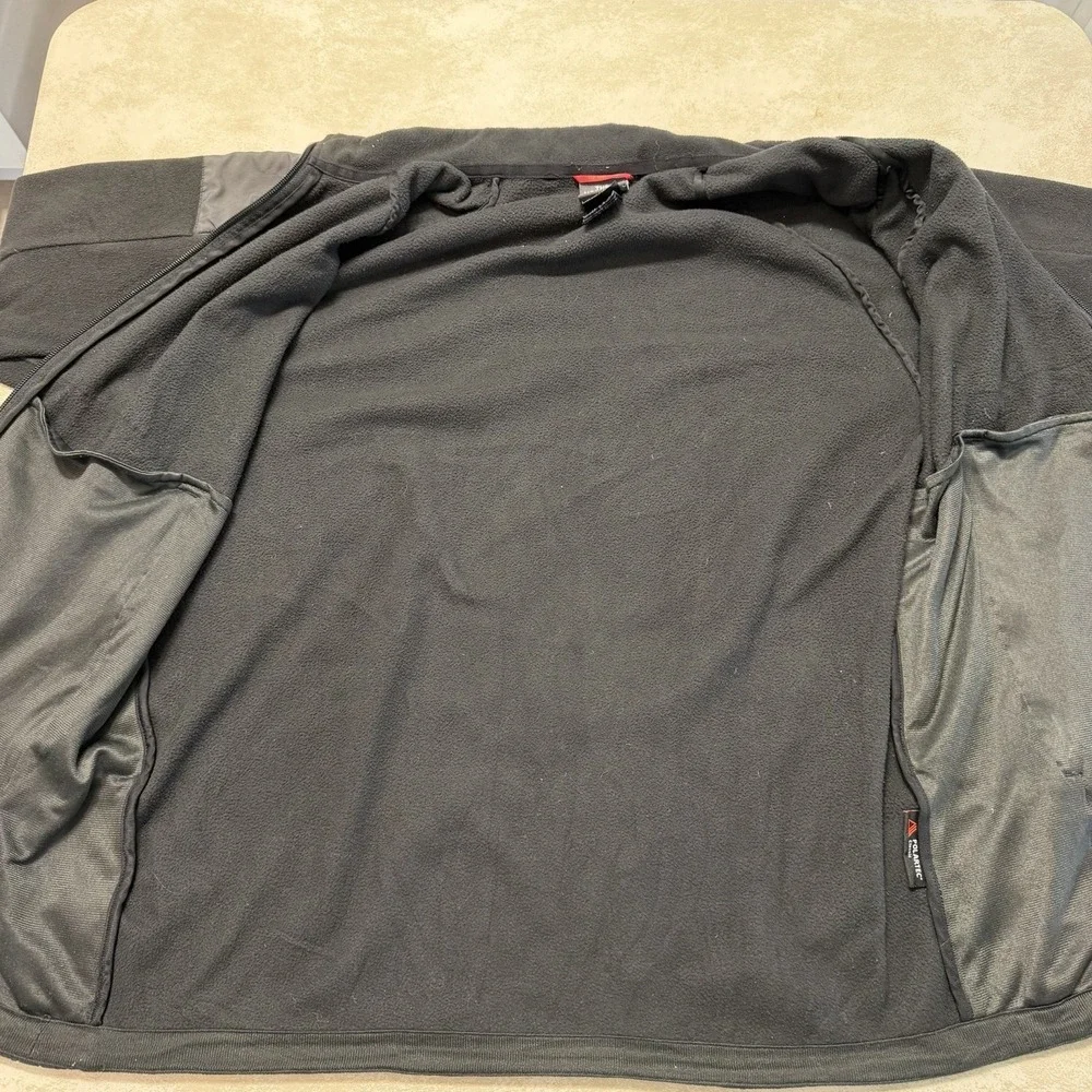 The North Face Cascade Polartec Fleece Jacket Mens L Black Full Zip Outdoor